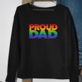 Funny Proud Dad Lgbt Gift Gay Pride Month Rainbow Flag Sweatshirt Gifts for Old Women
