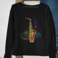 Funny Sax Player Gift Funny Idea Saxophonist Music Notes Saxophone Gift Tshirt Sweatshirt Gifts for Old Women