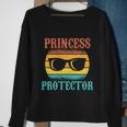 Funny Tee For Fathers Day Princess Protector Of Daughters Gift Sweatshirt Gifts for Old Women