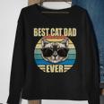 Funny Vintage Cat Daddy Tee Fathers Day Best Cat Dad Ever Sweatshirt Gifts for Old Women