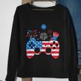 Gamer Video Gaming 4Th Of July Funny Men Boys American Flag Sweatshirt Gifts for Old Women