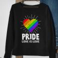 Gay Pride Love Is Love Lgbt Sweatshirt Gifts for Old Women
