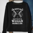 Gun Safety Rules Sweatshirt Gifts for Old Women