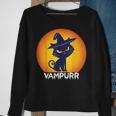 Halloween 2021 Cat Vampurr Vampire Funny Costume Men Women Sweatshirt Graphic Print Unisex Gifts for Old Women