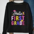 Hello 1St Grade First Back To School Student Teacher Sweatshirt Gifts for Old Women
