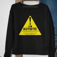 I Am Autistic Autism Warning Sign Tshirt Sweatshirt Gifts for Old Women