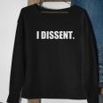 I Dissent Collar Rbg We Wont Go Back Sweatshirt Gifts for Old Women
