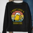 I Dont Give A Schnitzel Funny Oktoberfest Beer Sweatshirt Gifts for Old Women