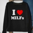 I Love Heart Milfs Tshirt Sweatshirt Gifts for Old Women