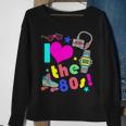 I Love The 80S Retro Party Mashup Sweatshirt Gifts for Old Women