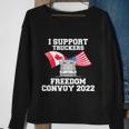 I Support Truckers Freedom Convoy V3 Sweatshirt Gifts for Old Women