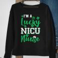 Im A Lucky Nicu Nurse St Patricks Day Graphic Design Printed Casual Daily Basic Sweatshirt Gifts for Old Women