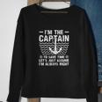 Im Always Right Boat Captain Funny Sweatshirt Gifts for Old Women