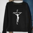 Jesus On Cross Funny Christian Sweatshirt Gifts for Old Women