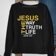 Jesus The Way Truth Life John 146 Tshirt Sweatshirt Gifts for Old Women