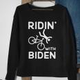 Joe Biden Falling With Biden Funny Ridin With Biden Sweatshirt Gifts for Old Women