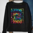 June 56 Years Old Since 1966 56Th Birthday Gifts Tie Dye Sweatshirt Gifts for Old Women