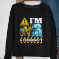 Kids Construction Truck 3Rd Birthday Boy 3 Bulldozer Digger Meaningful Gift Sweatshirt Gifts for Old Women