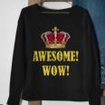 King George Awesome Wow Found Father Hamilton Sweatshirt Gifts for Old Women