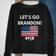 Lets Go Brandon Fjb American Flag Sweatshirt Gifts for Old Women