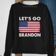 Lets Go Brandon Lets Go Brandon Flag Sweatshirt Gifts for Old Women