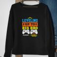 Leveling Up To Big Bro 2023 Pregnancy Announcement Funny Sweatshirt Gifts for Old Women