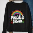 Lgbtq Rainbow Proud Mom Mothers Day Gay Lesbian Lgbt Cool Gift Sweatshirt Gifts for Old Women