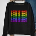 Love Is Love Lgbtq Rainbow Sweatshirt Gifts for Old Women