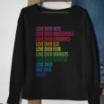 Love Over Everything Sweatshirt Gifts for Old Women