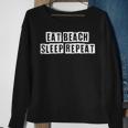 Lovely Funny Cool Sarcastic Eat Beach Sleep Repeat Sweatshirt Gifts for Old Women