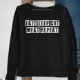 Lovely Funny Cool Sarcastic Eat Sleep Cut Meat Repeat Sweatshirt Gifts for Old Women