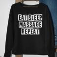 Lovely Funny Cool Sarcastic Eat Sleep Massage Repeat Sweatshirt Gifts for Old Women