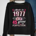 Made In 1977 Floral 45 Year Old 45Th Birthday Gifts Women Sweatshirt Gifts for Old Women