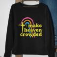 Make Heaven Crowded Cute Christian Missionary Pastors Wife Meaningful Gift Sweatshirt Gifts for Old Women