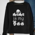 Mama Is My Boo Halloween Quote Sweatshirt Gifts for Old Women
