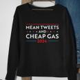 Mean Tweets And Cheap Gas Funny 2024 Pro Trump Sweatshirt Gifts for Old Women