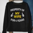 Mens Property Of My Wife For 4 Years4Th Anniversary Gift Sweatshirt Gifts for Old Women