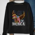 Merica Bald Eagle Mullet 4Th Of July American Flag Patriotic Funny Gift Sweatshirt Gifts for Old Women
