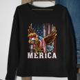 Merica Bald Eagle Mullet 4Th Of July American Flag Patriotic Meaningful Gift Sweatshirt Gifts for Old Women