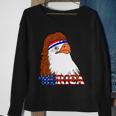 Merica Bald Eagle Retro Usa Flag Tshirt Sweatshirt Gifts for Old Women