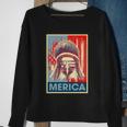 Merica Eagle Mullet 4Th Of July Vintage American Us Flag Gift Sweatshirt Gifts for Old Women