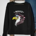 Merica Funny Gift Funny Eagle Mullet Funny Gift 4Th Of July Funny Gift Patriotic Sweatshirt Gifts for Old Women