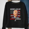 Merry 4Th Of July Biden Bike Bicycle Falls Off Anti Biden V2 Sweatshirt Gifts for Old Women