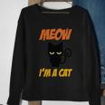 Moew Im A Cat Halloween Quote Sweatshirt Gifts for Old Women