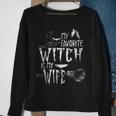 My Favorite Witch Is My Wife Halloween Witch Sweatshirt Gifts for Old Women