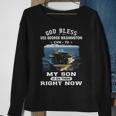 My Son Is On Uss George Washington Cvn Sweatshirt Gifts for Old Women
