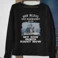 My Son Is On Uss Normandy Cg Sweatshirt Gifts for Old Women