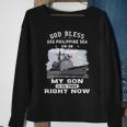 My Son Is On Uss Philippine Sea Cg Sweatshirt Gifts for Old Women