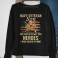 Navy Veteran Son Sweatshirt Gifts for Old Women