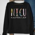 Nicu Nurse Icu Cute Floral Design Nicu Nursing V2 Sweatshirt Gifts for Old Women
